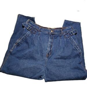 Vintage 90's Mom Jeans Rib cage High Waisted Size 36" 100% Cotton.